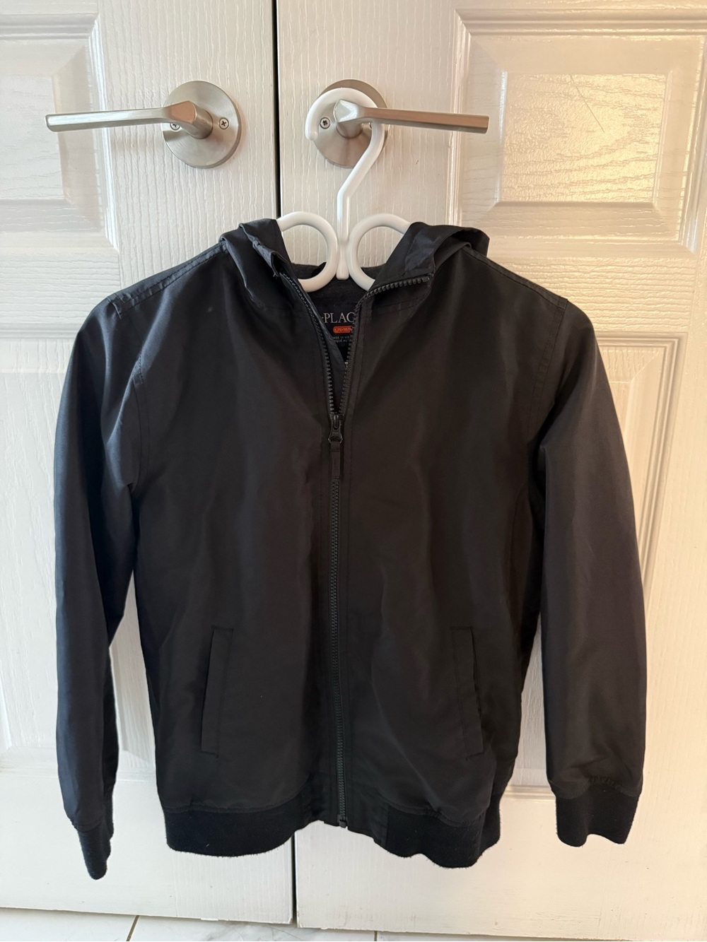The Children's Place Black Hooded Zip Jacket